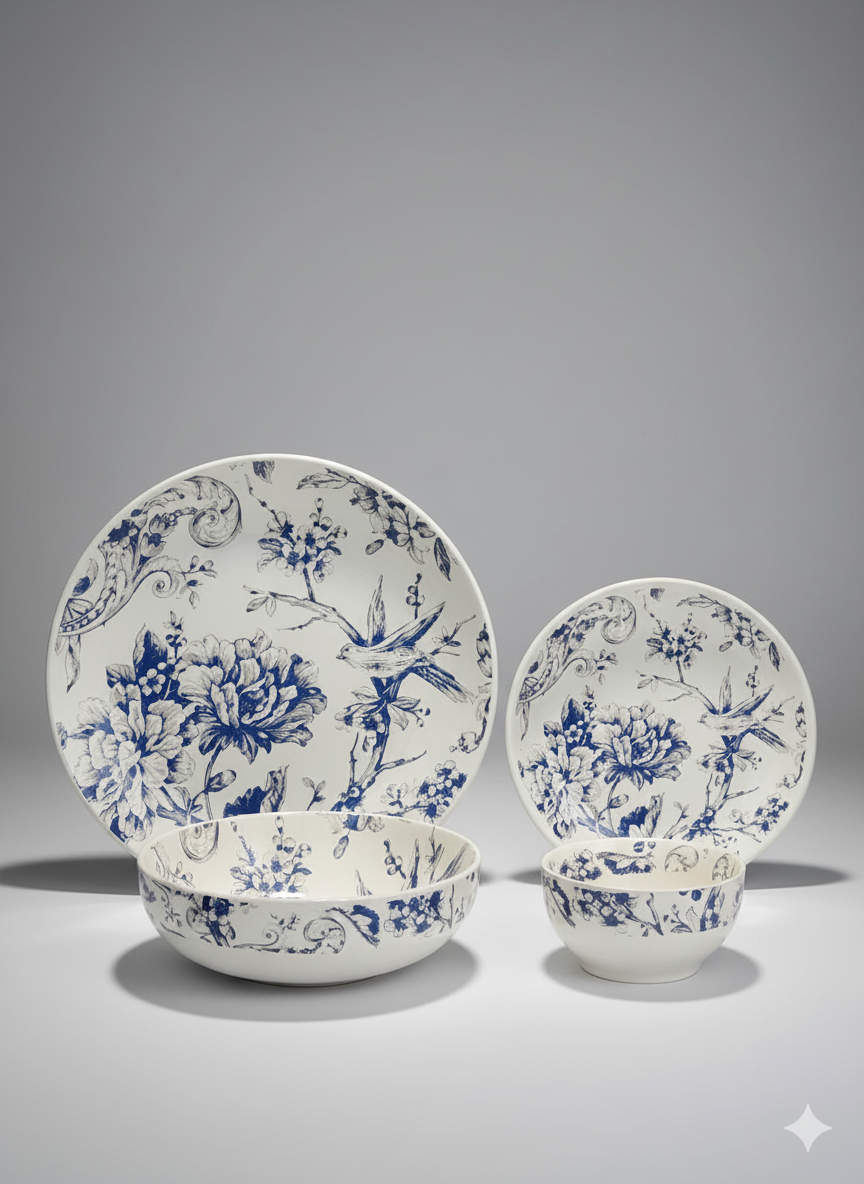Adelaide Blue Dinner Set 14 Pcs