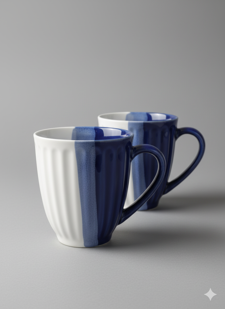 Ceramic Coffee Mugs Set of 2