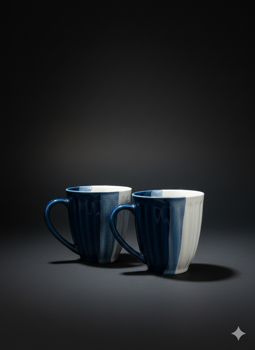 Ceramic Coffee Mugs Set of 2