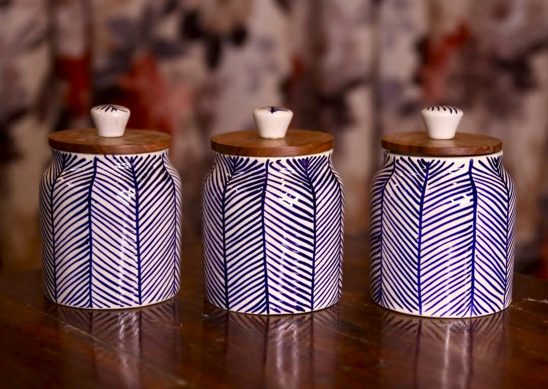 Air Tight Canister with Wooden Lid