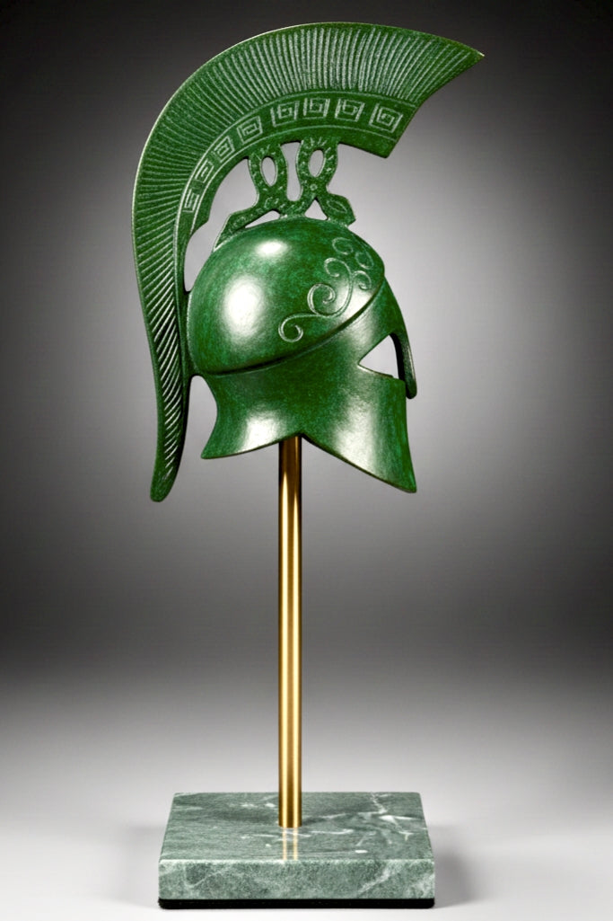Greek Helmet with Stand 12 inch