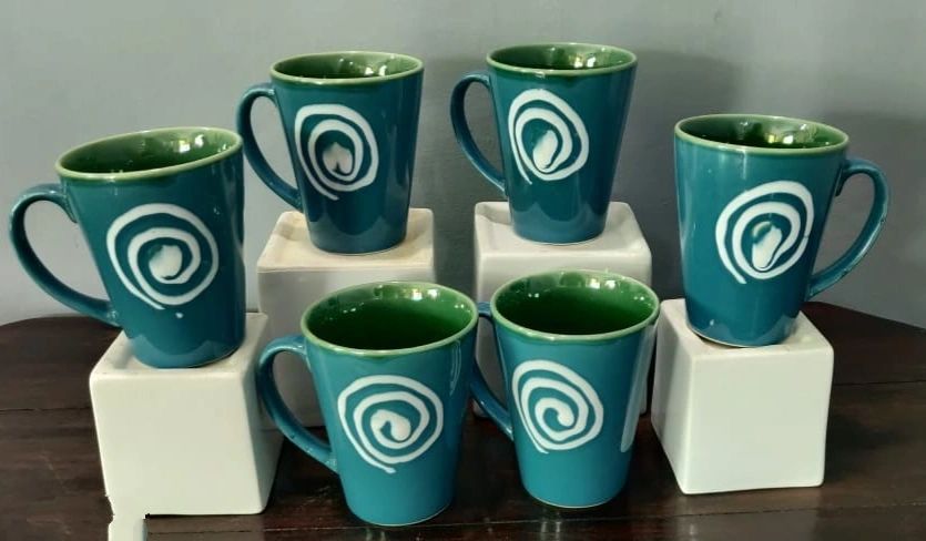 Ceramic Coffee Mugs Set of 6