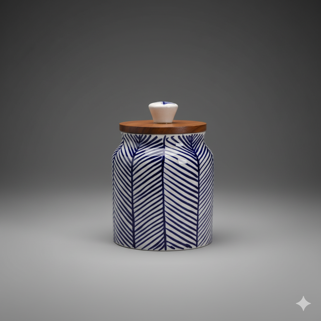 Air Tight Canister with Wooden Lid