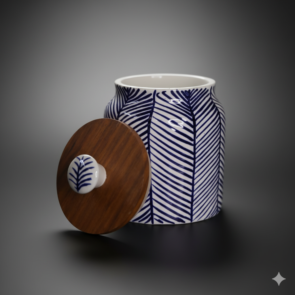 Air Tight Canister with Wooden Lid