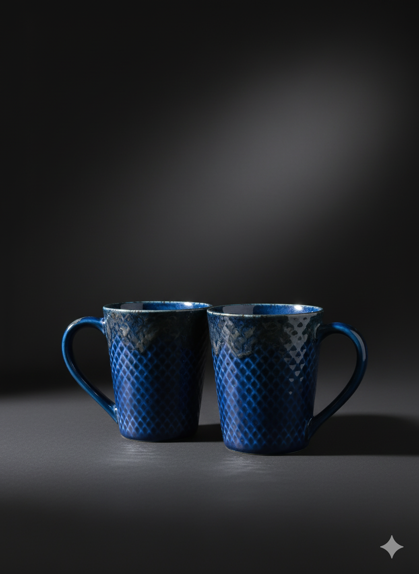 Ceramic Coffee Mugs Set of 2