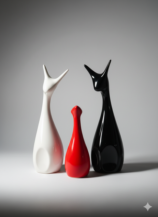 Ceramic Deer Family