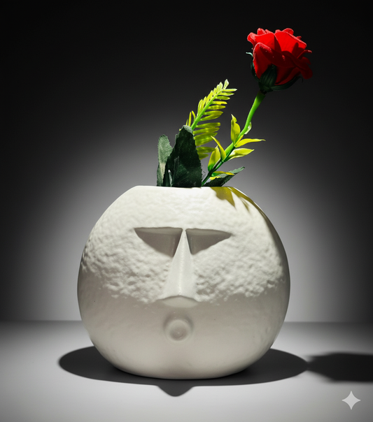 Ceramic Face Vase