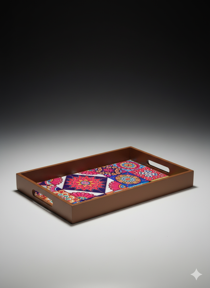 Wooden MDF tray 13x8 inch