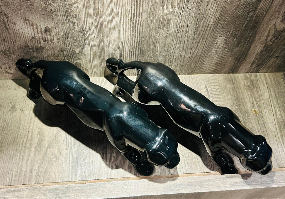 Ceramic Panther Set of 2