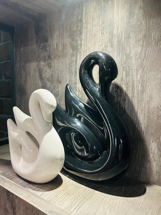 Ceramic Swan Set of 2