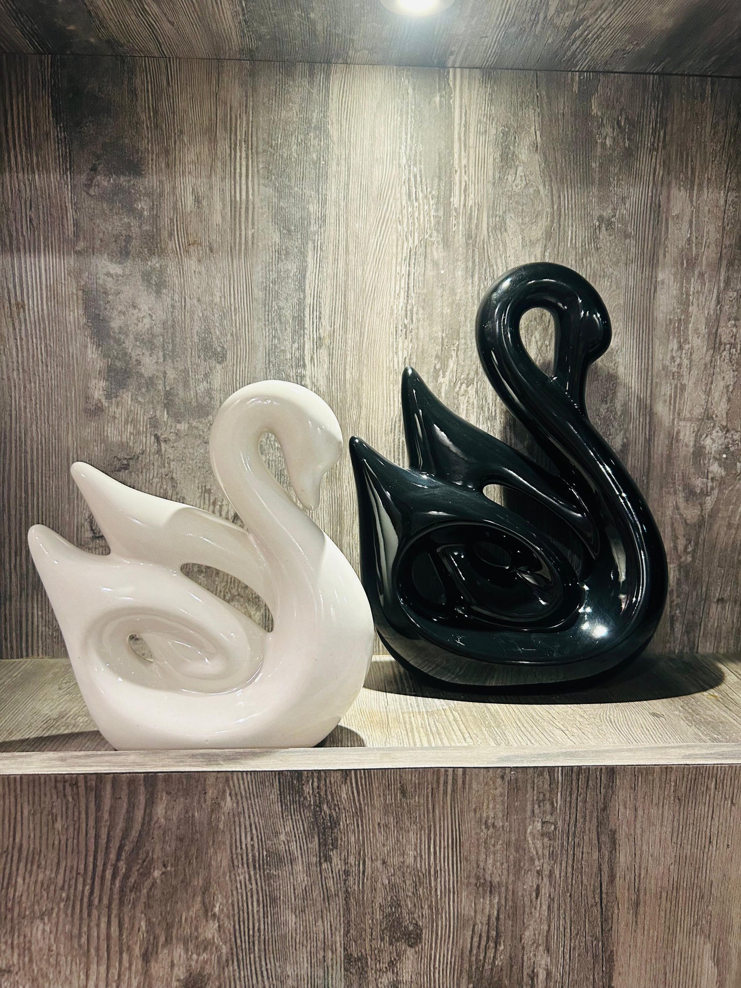Ceramic Swan Set of 2