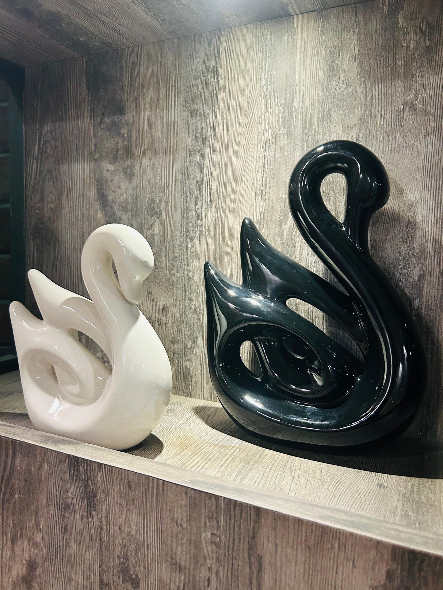Ceramic Swan Set of 2
