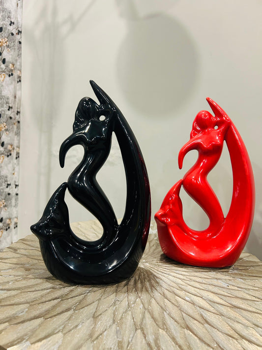 Ceramic Mermaid Decor Set of 2