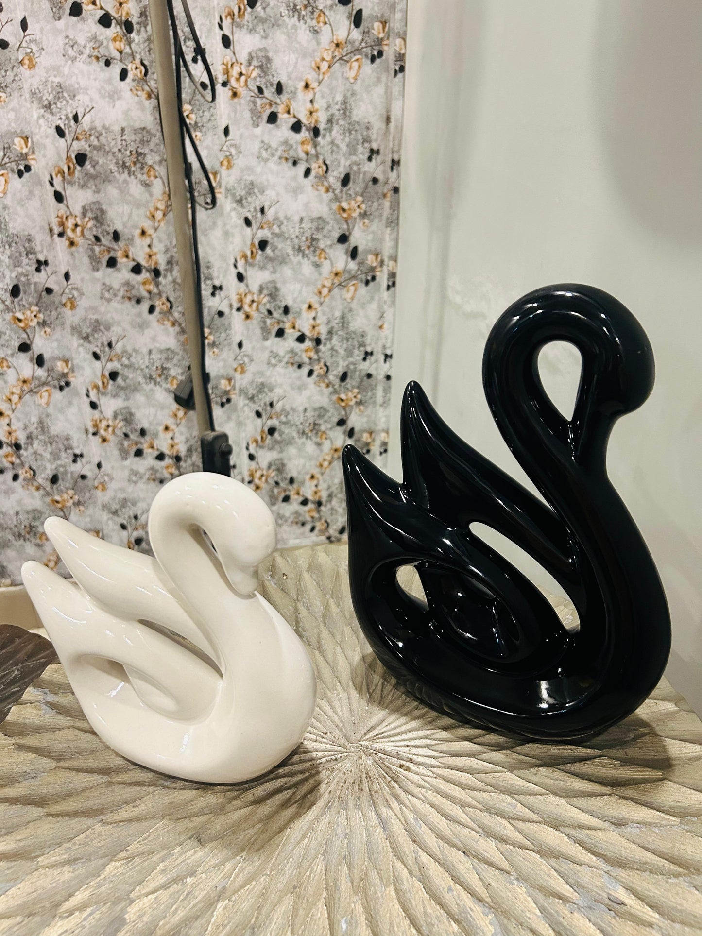 Ceramic Swan Set of 2