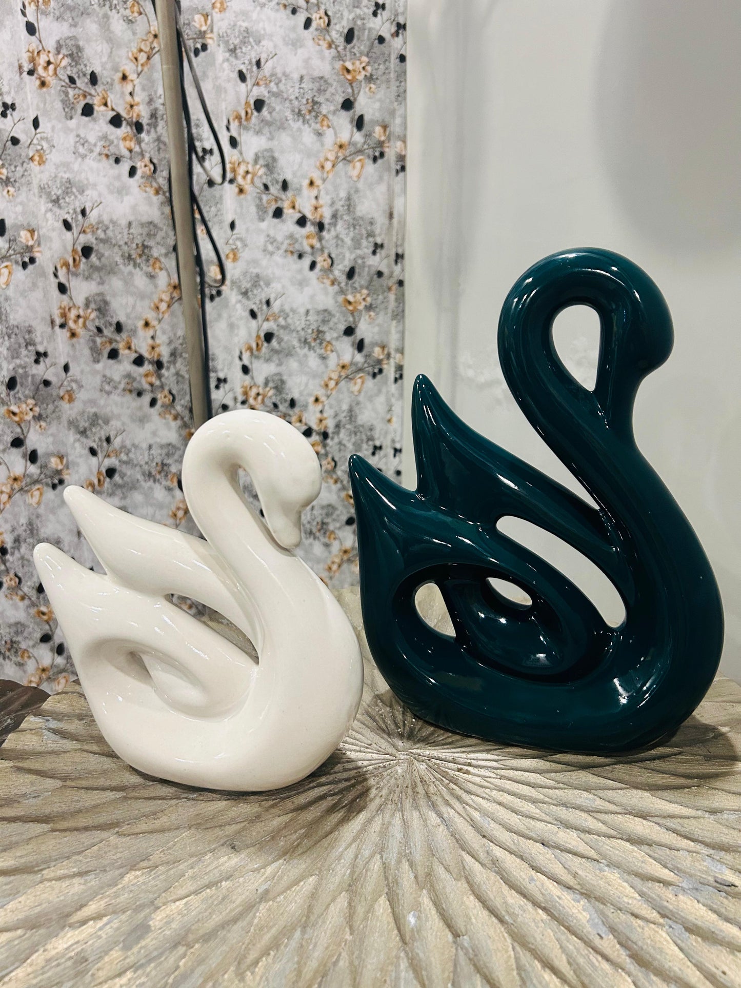 Ceramic Swan Set of 2