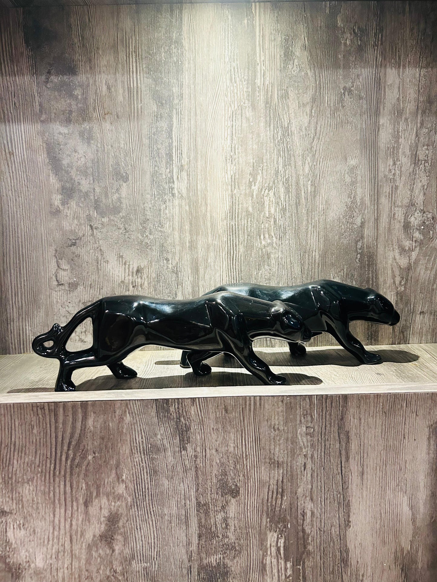 Ceramic Panther Set of 2
