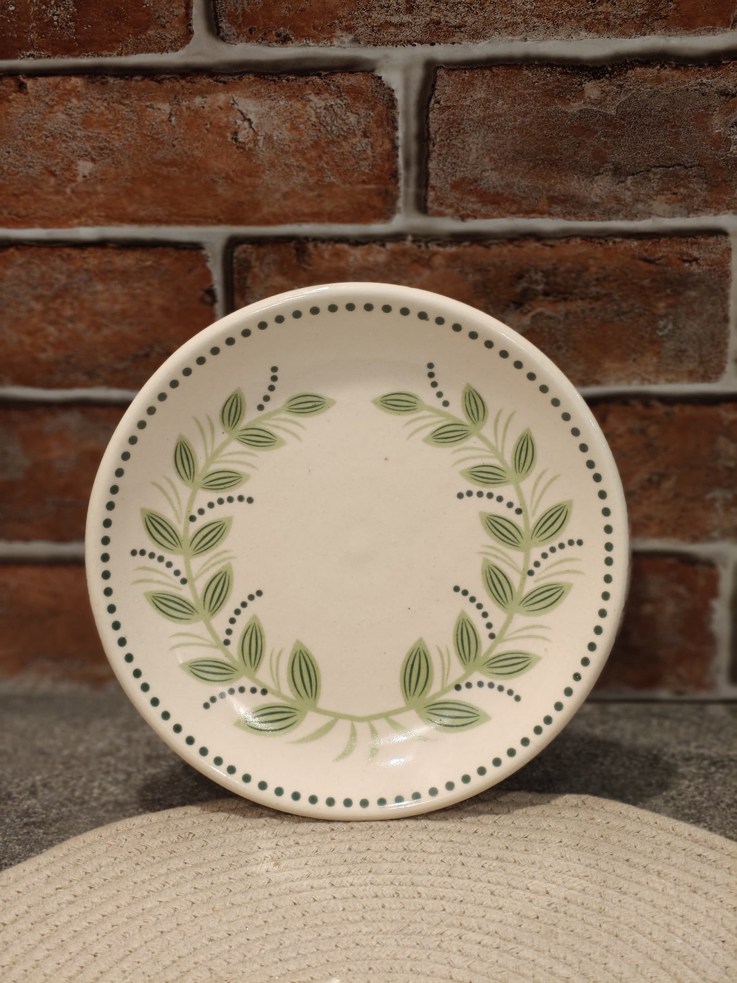 Green Wreath Dinner Plate Set of 4