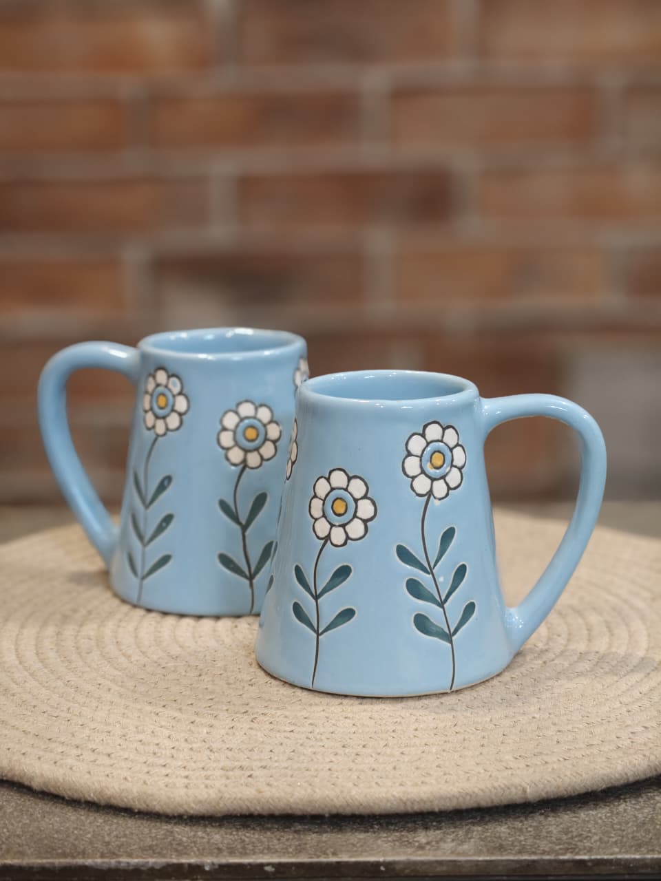 Ceramic Coffee Mugs Set of 2