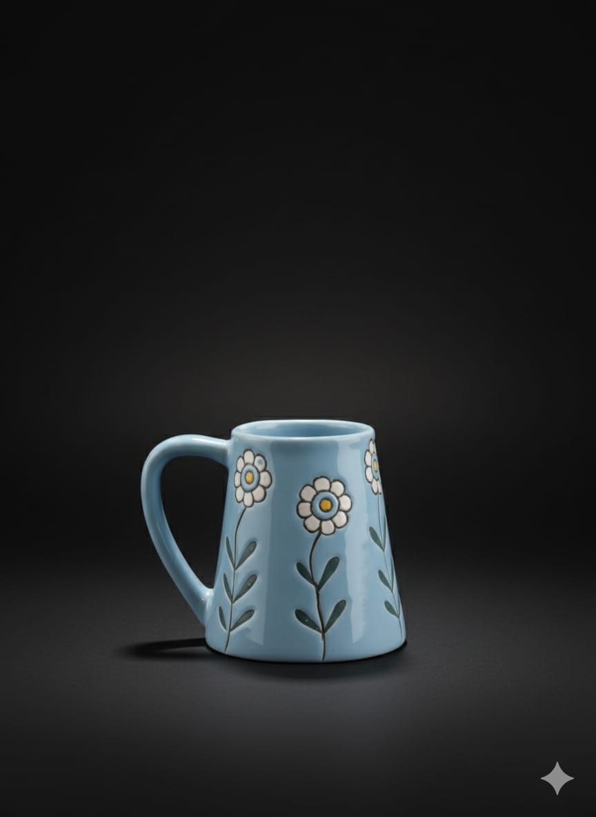 Ceramic Coffee Mugs Set of 2