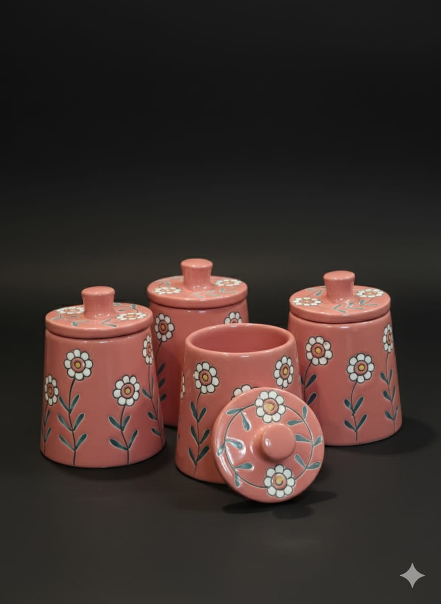 Ceramic Jar Set of 4