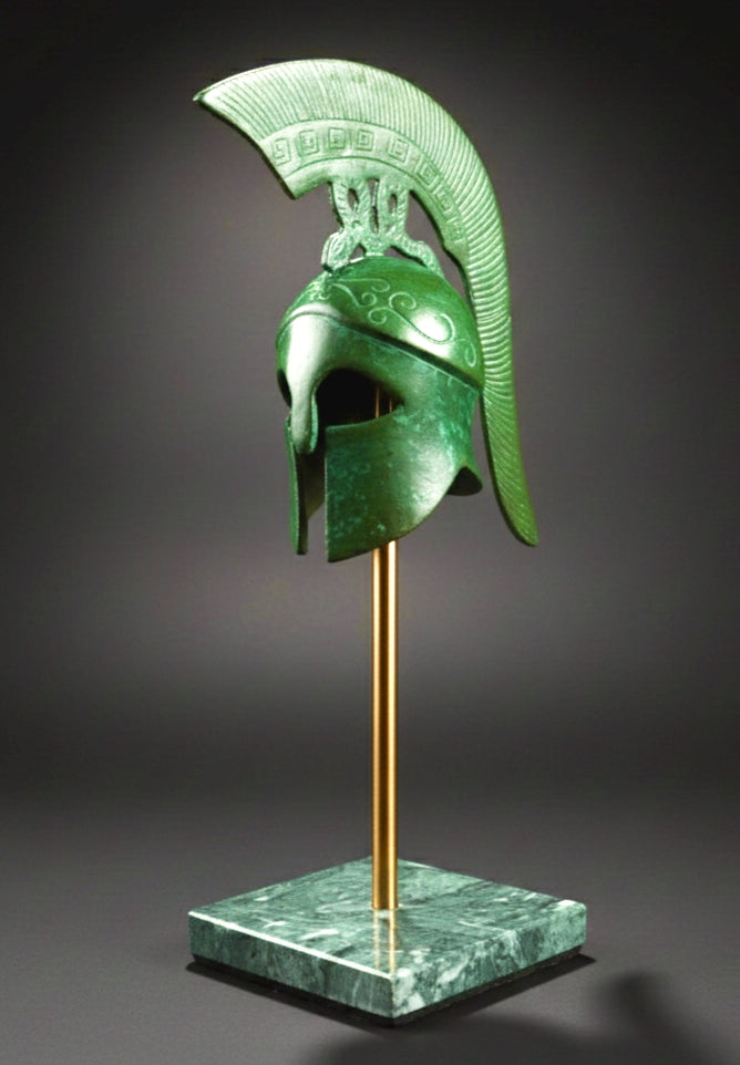 Greek Helmet with Stand 12 inch
