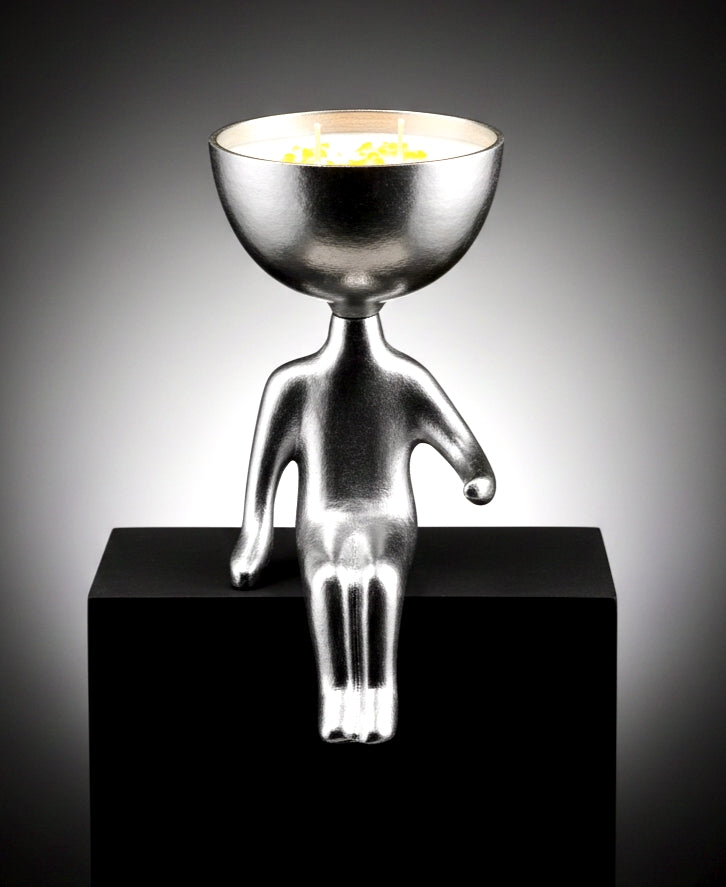 Metal Yoga Candle Holder
