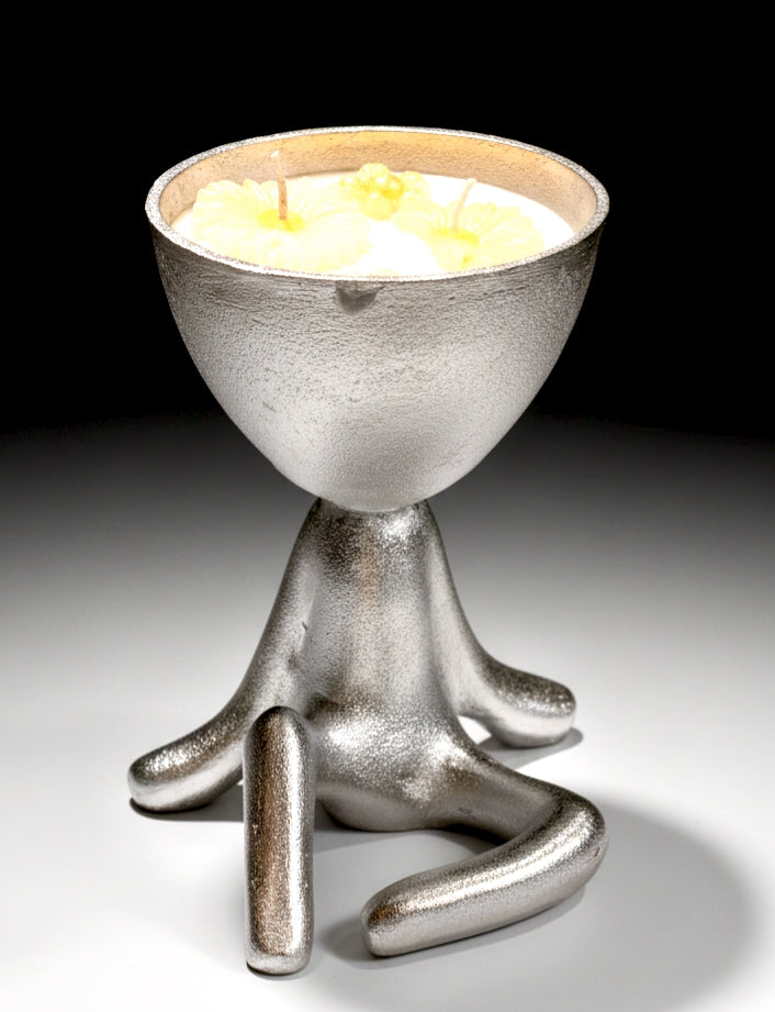 Metal Yoga Candle Holder