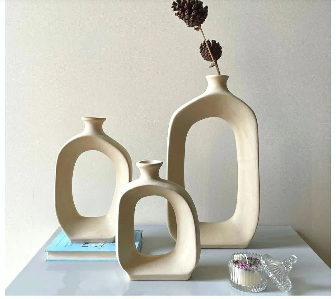 Ceramic Flower Vase Set of 3