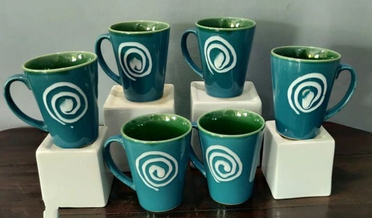 Ceramic Coffee Mugs Set of 6